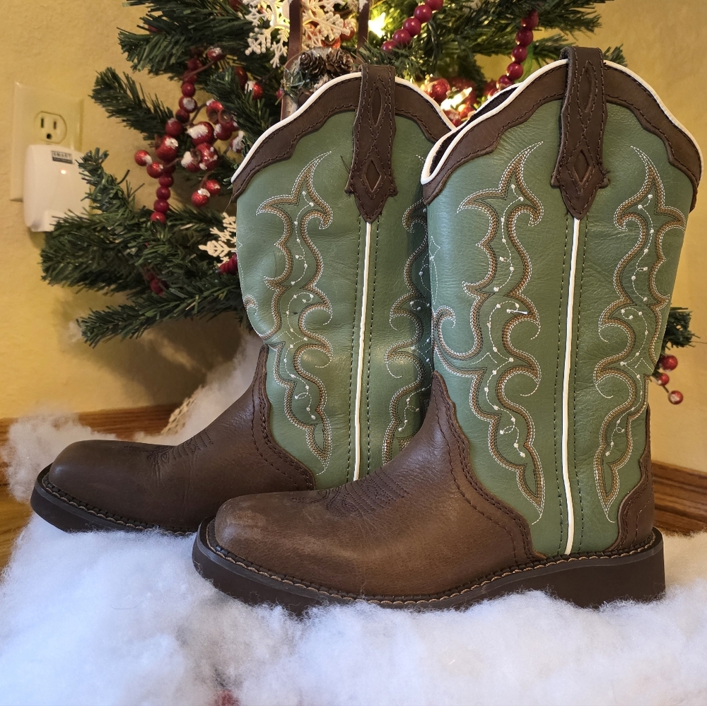 Justin Women's Raya Western Boots - Broad Square Toe
